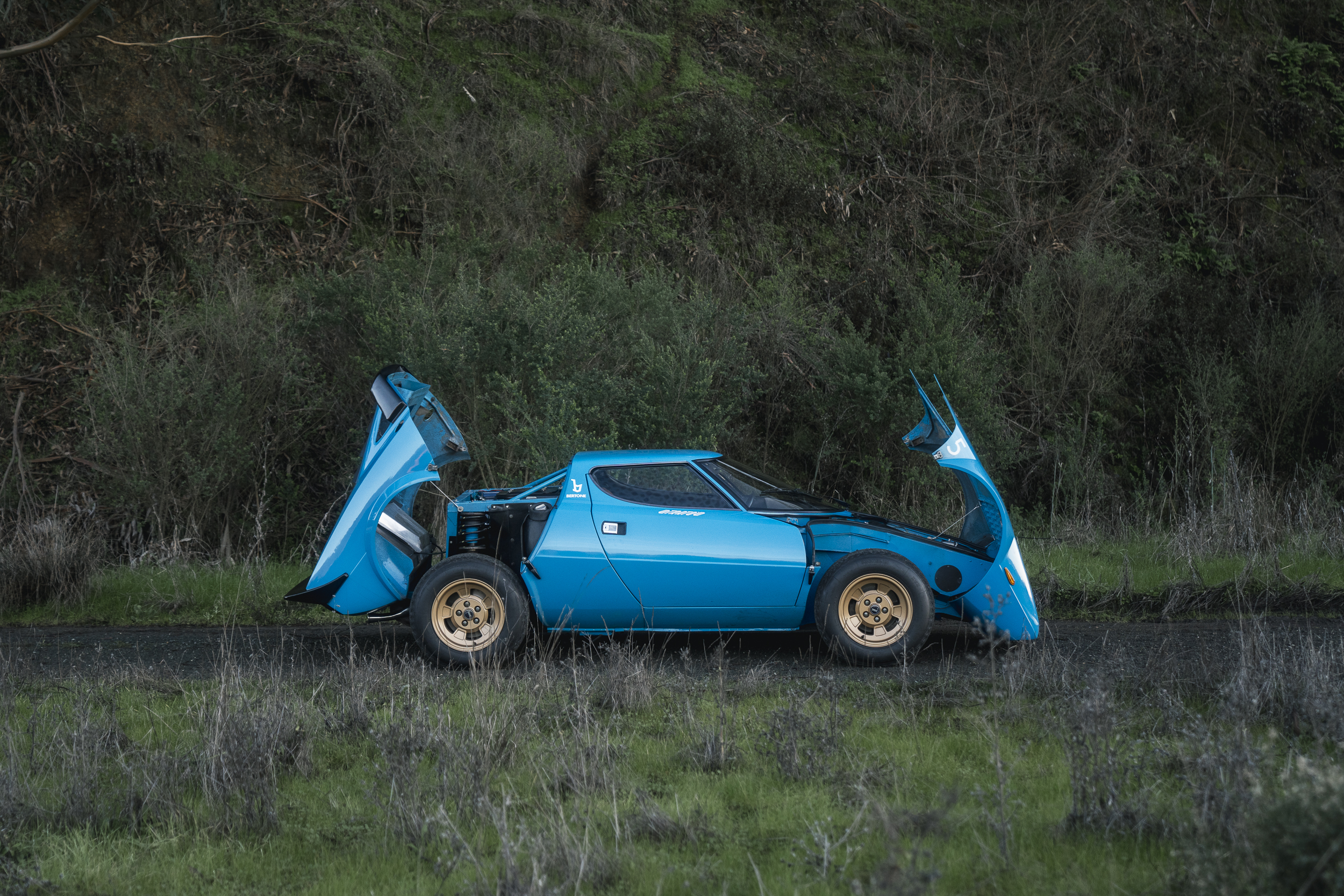 Lancia Stratos Bleu - Team Ellegi, Chatdonnet, Michelin - Modèle Miniature Occasion